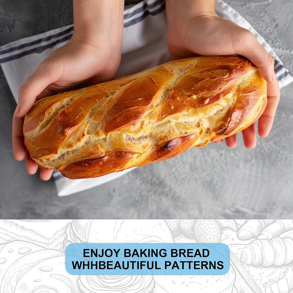3Pcs Banneton Bread Proofing Basket, 10 inch Oval Banneton Basket,Sourdough P...