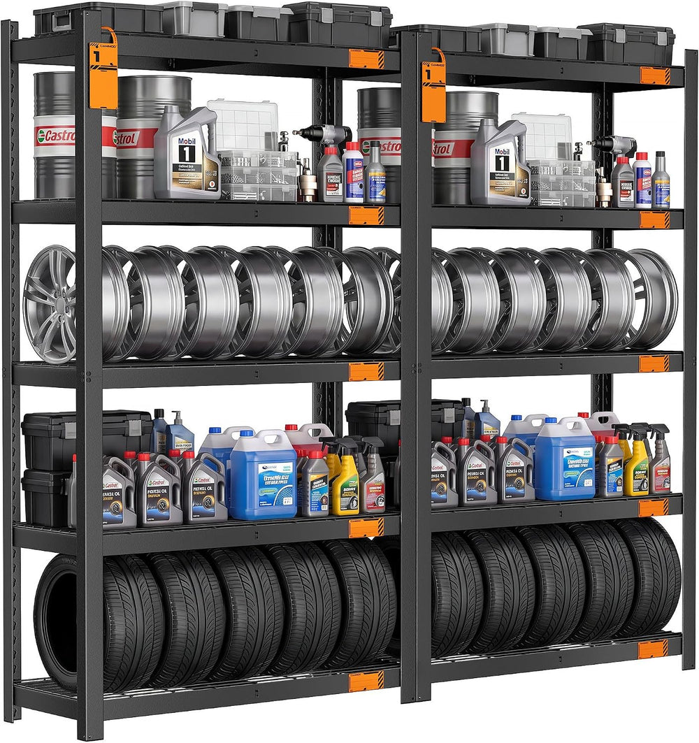 CAMMOO 3500LBS Storage Shelves, 5 Tier Wire Shelf 36"W x 16"D x 72&...