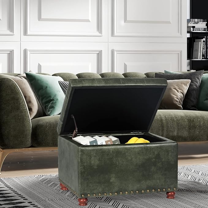 Joveco Storage Ottoman Rectangular Tufted Upholstered Ottomans