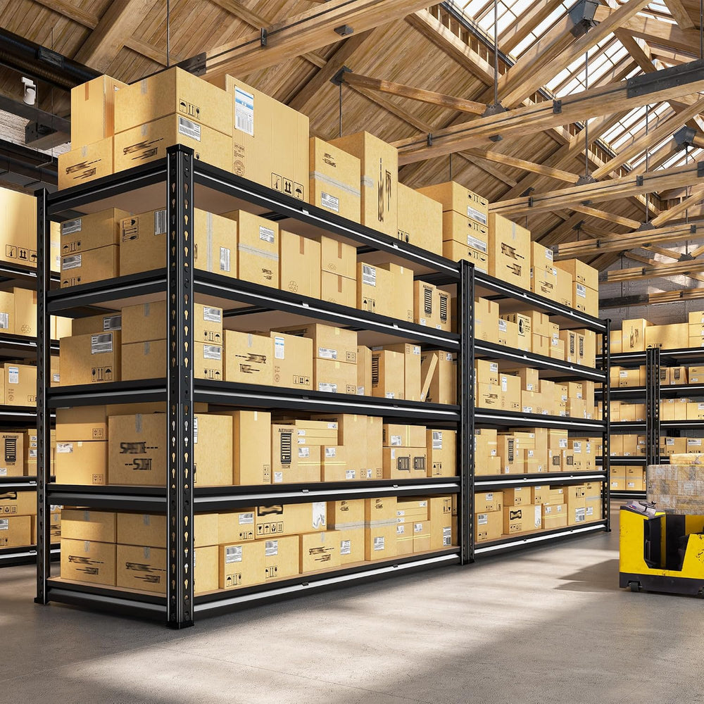 REIBII 48" W Garage Shelving for Warehouse, 3080LBS Heavy Duty Shelving