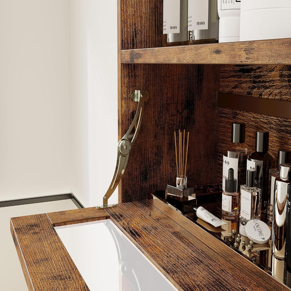 IRONCK Over The Toilet Storage Cabinet with Sliding Barn Door