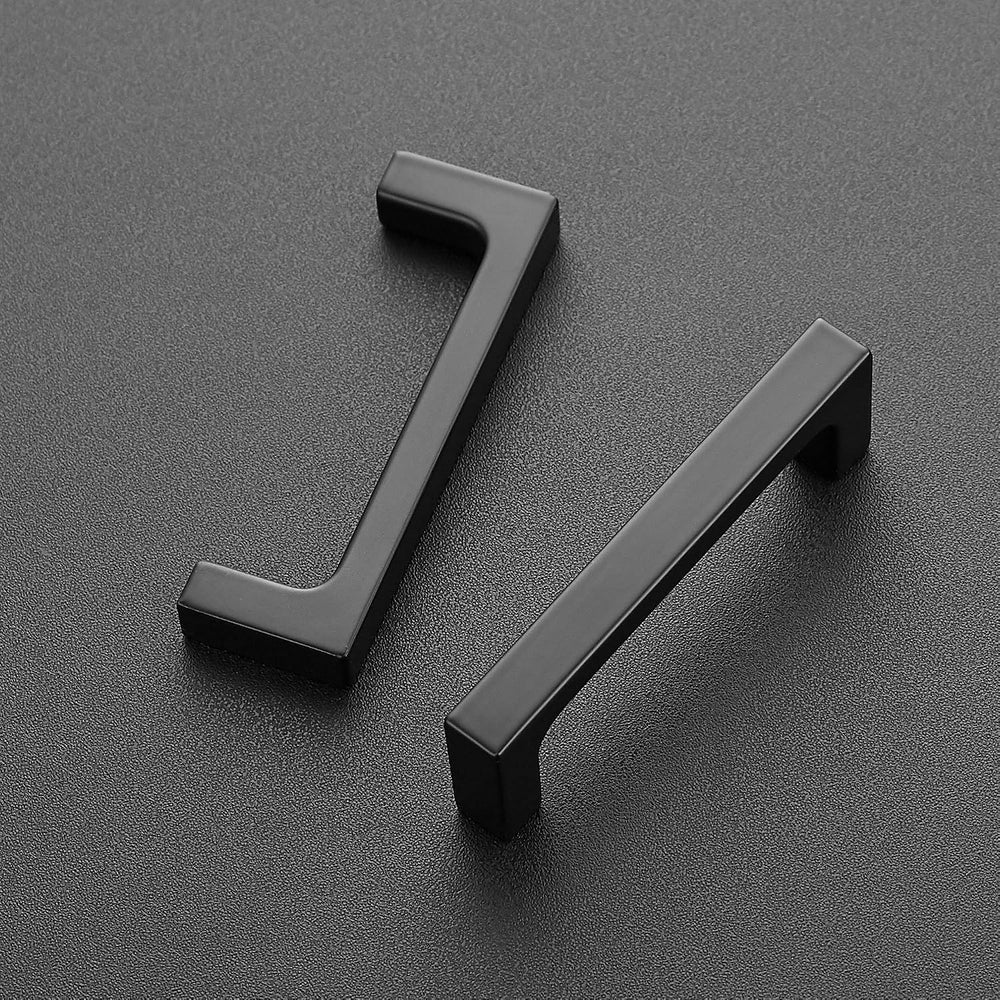 Ravinte Matte Black Square & Solid Cabinet Handles,3 Inch,30 Pack