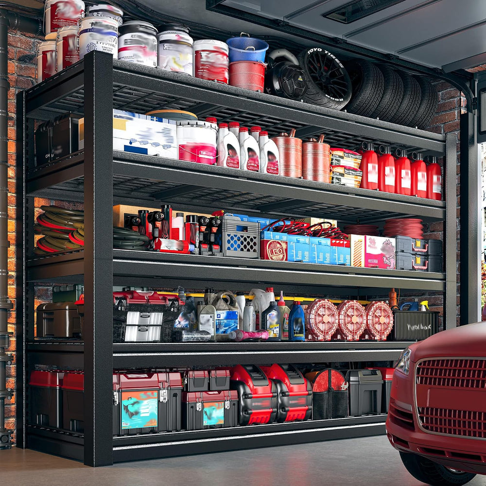 REIBII 60.1"W Heavy Duty Garage Shelving,3050LBS Metal Shelving For Shop