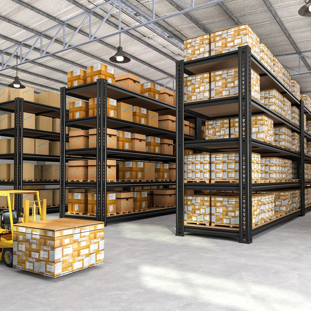 ROOMFAVE 3500LBS Garage Shelving 60" W Storage Shelves 5 Tier