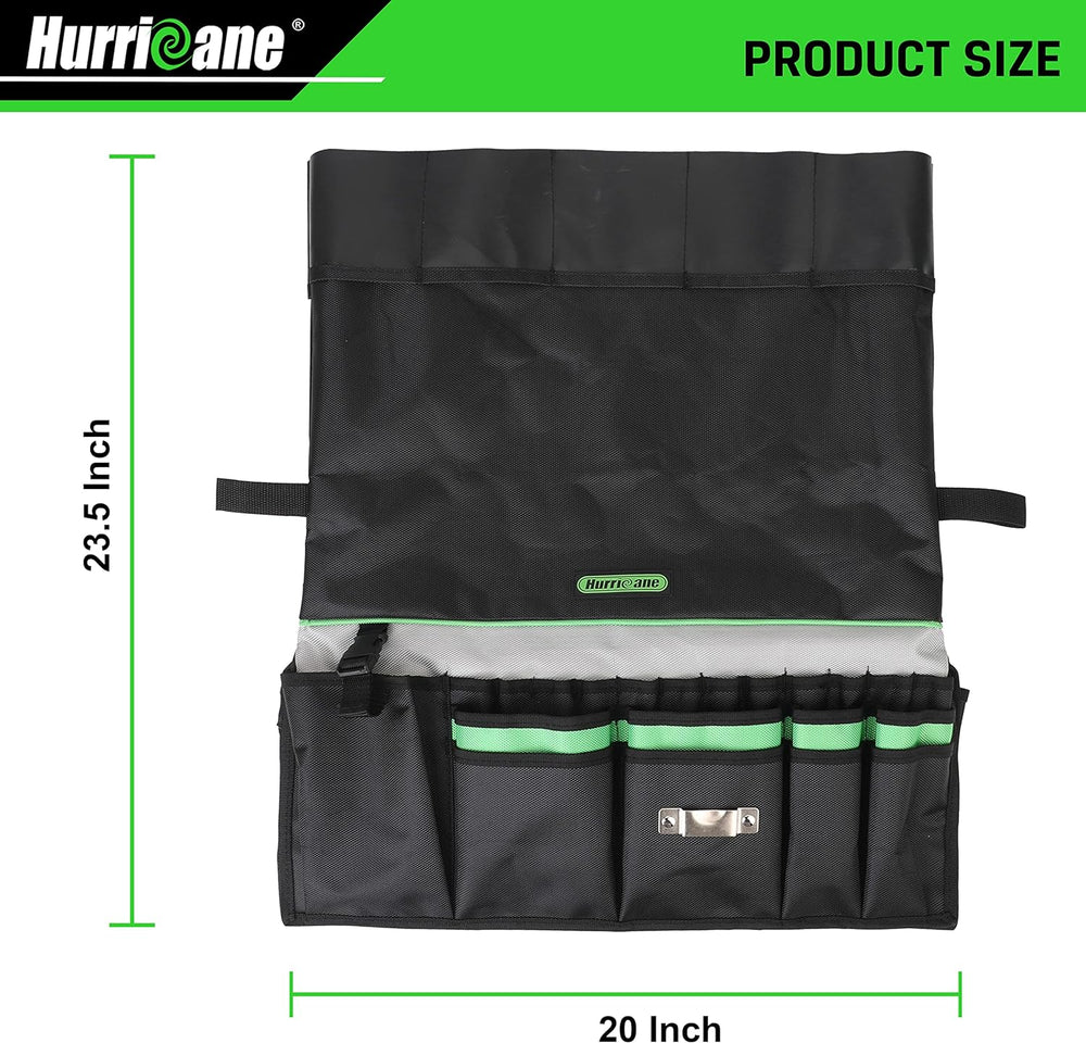 HURRICANE 5 Gallon Bucket Tool Bag Organizer, Garden Tool Caddy with 52 Pocke...