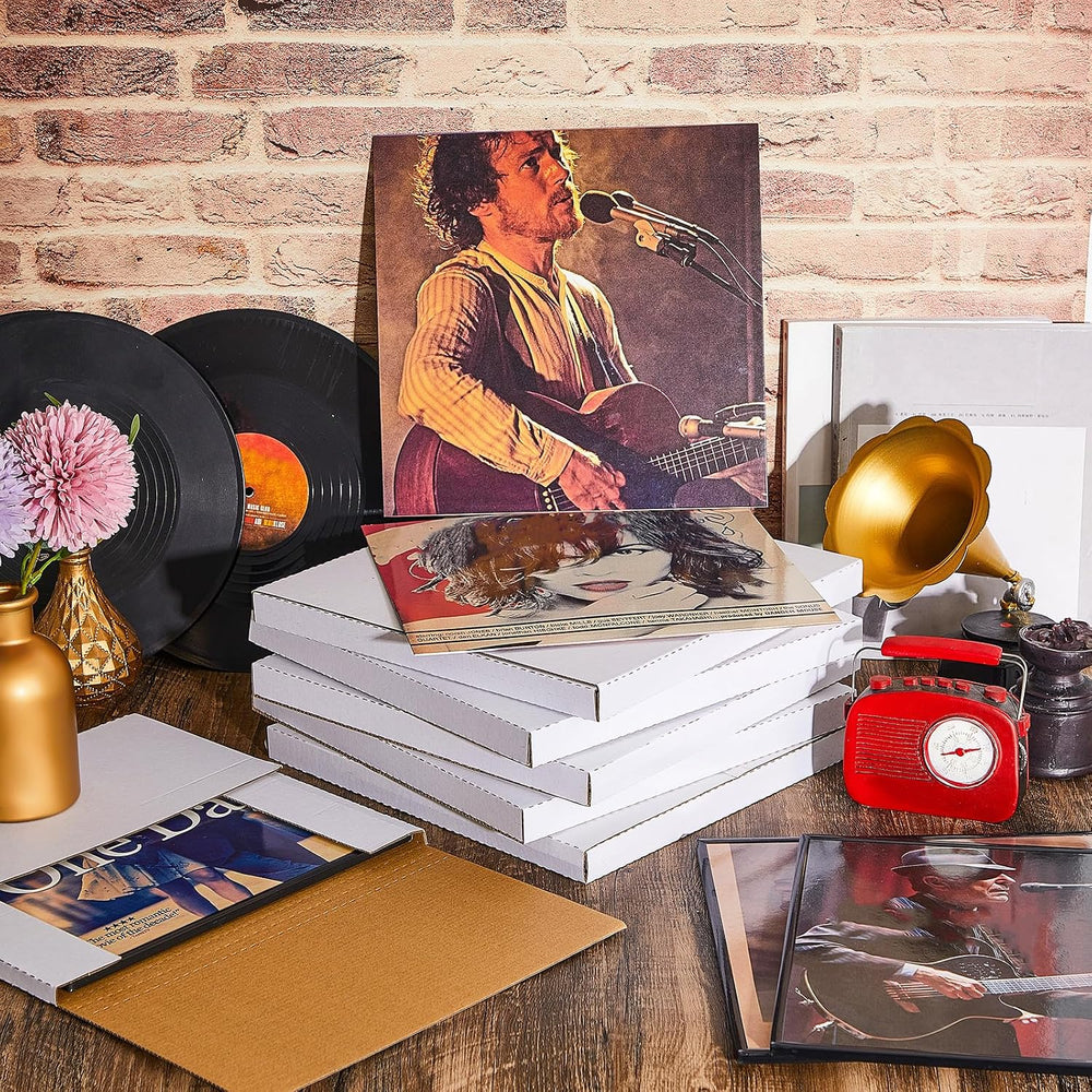 Tatuo 30 Pieces Vinyl Record Mailers 12.5" x 12.5" x 1" Record...