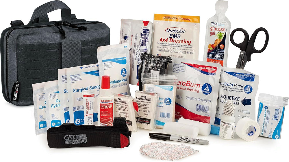 Scherber Vehicle IFAK Emergency Trauma Kit | 90+ Medical Supplies & Equip...