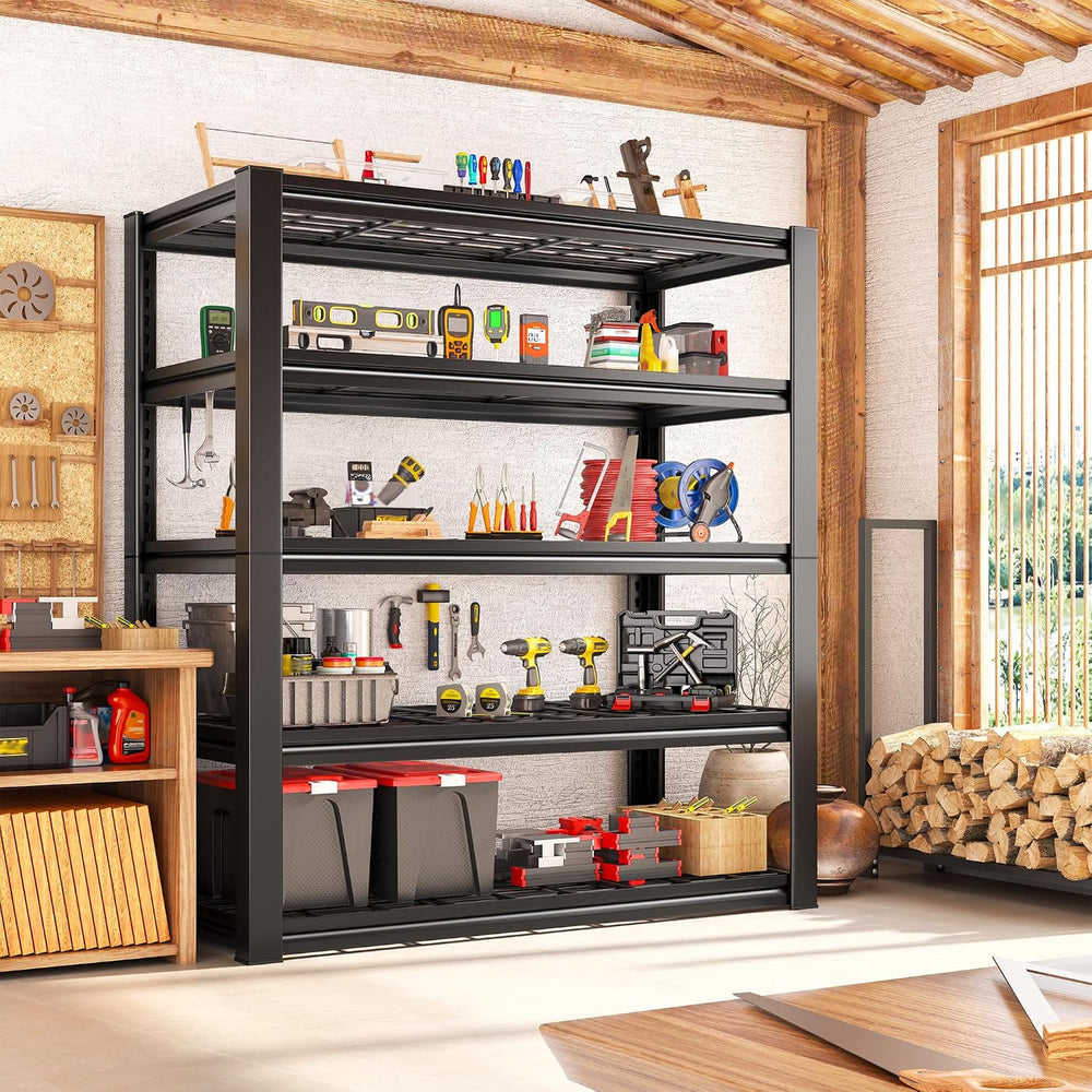REIBII 3-Pack Garage Shelving 3200LBS Heavy Duty Storage Shelves for Office