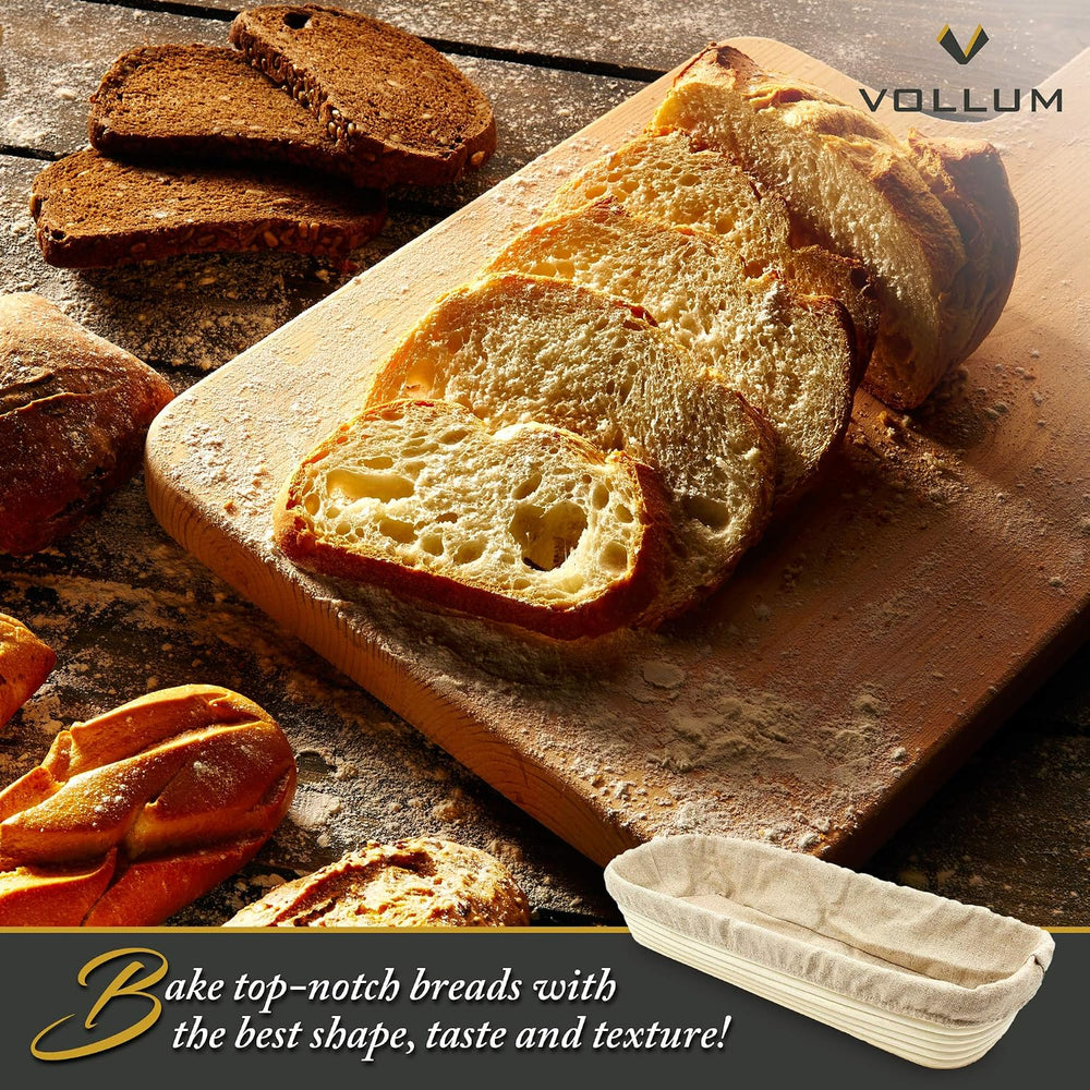 Bread Proofing Basket with Liner – Sourdough Baguette Brotform