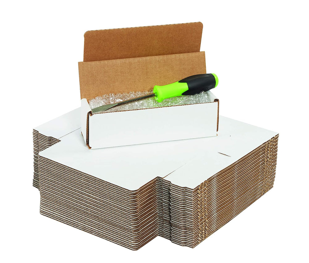 BOX USA Shipping Boxes Small 10"L x 4"W x 3"H 50-Pack, Cardboa...