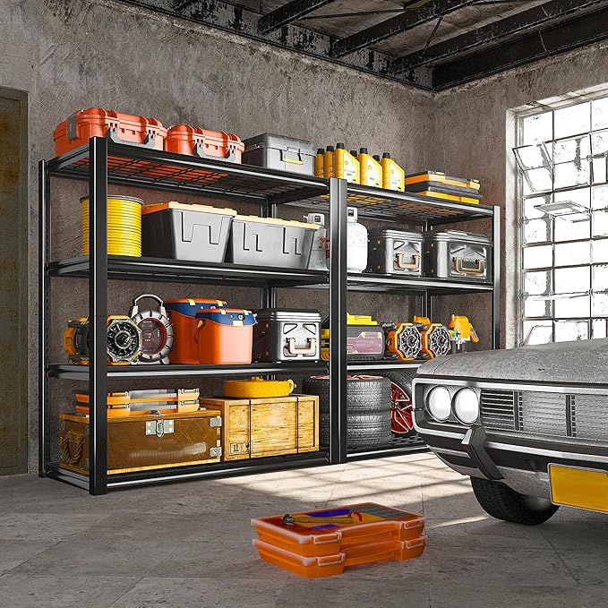 REIBII 40" W Garage Shelving 2240 LBS Storage Shelves Adjustable Heavy Duty