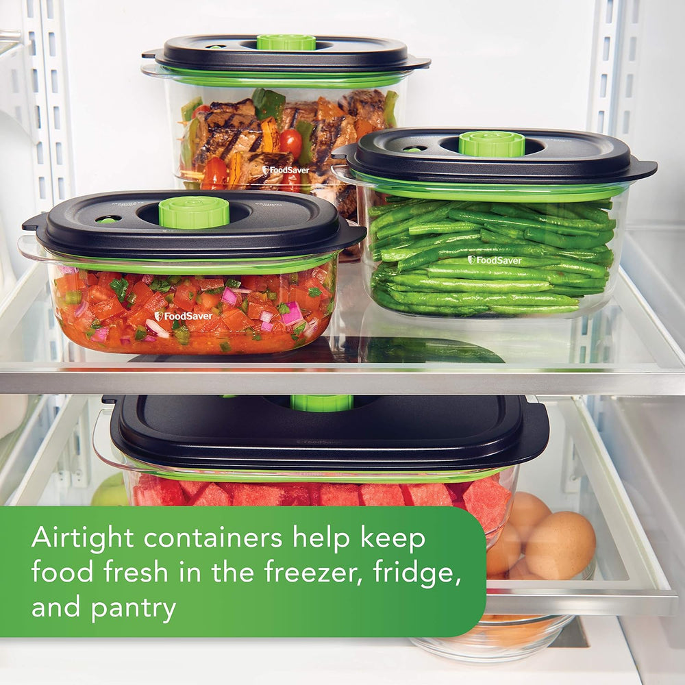 FoodSaver 2116382 Preserve & Marinate Vacuum -Containers,1- 3 cup and 1- ...