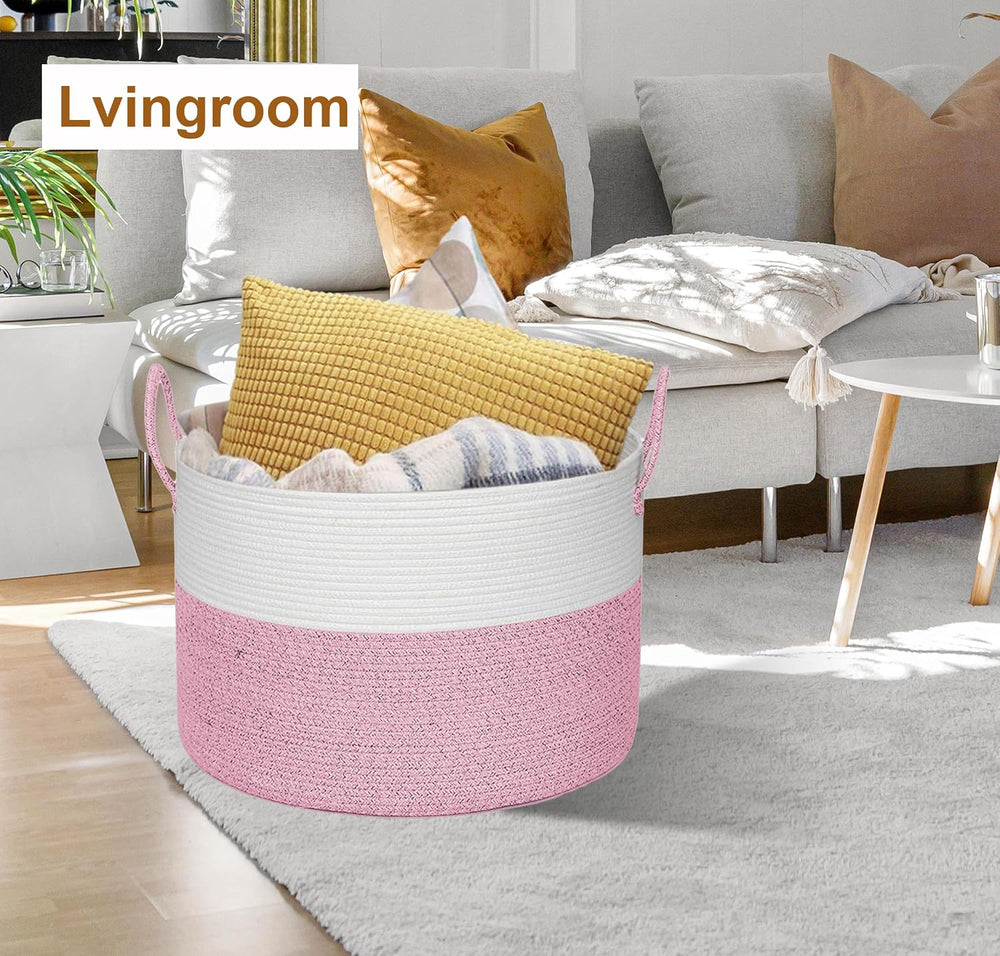 21" x 18" Extra Large storage baskets,Eco-friendly Decorative blank...