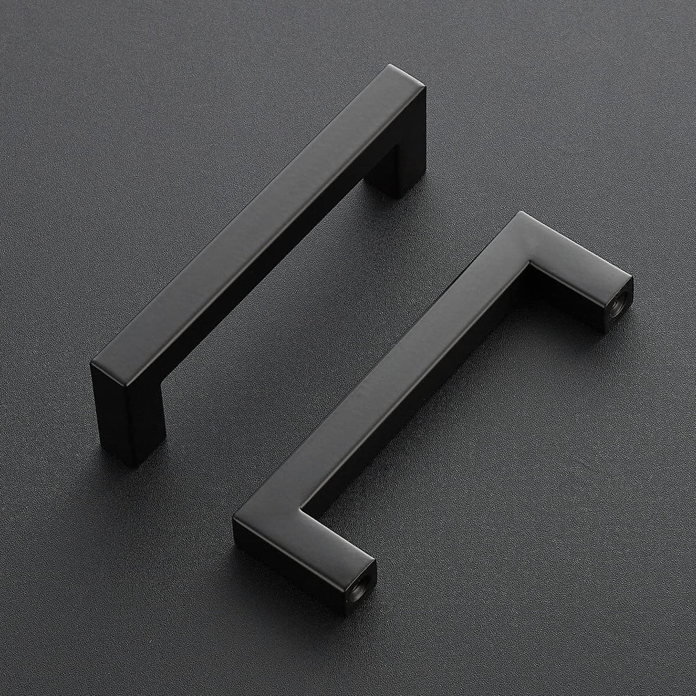 Ravinte Matte Black Square Cabinet Handles & Pulls,4 Inch,18 Pack