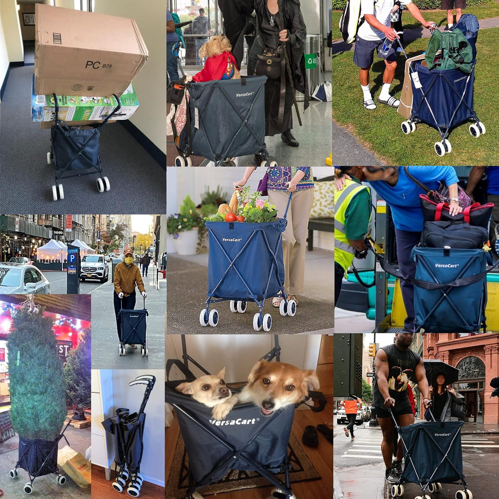 Versacart Transit -The Original Patented Folding Shopping and Utility Cart, W...