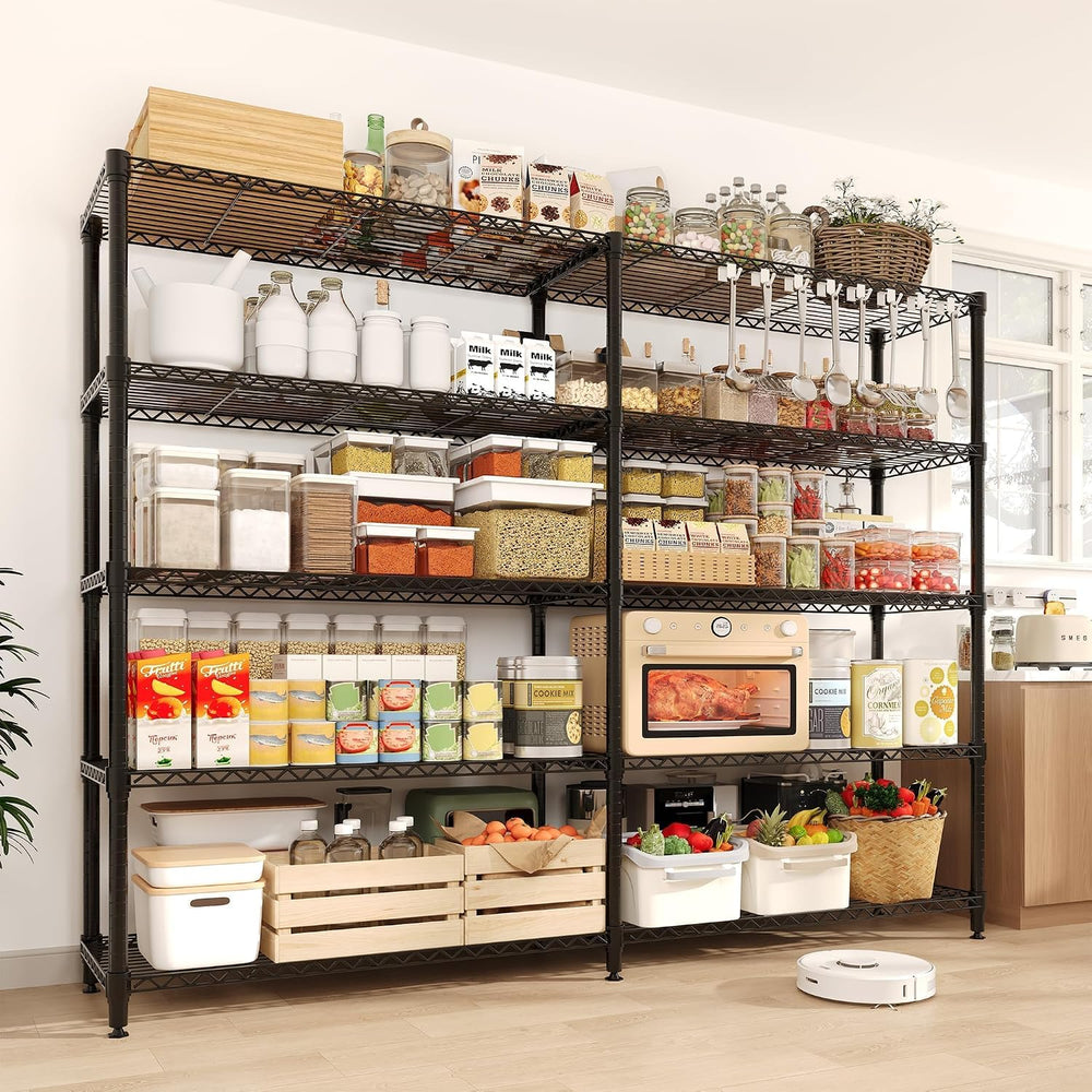 Garvee 71" Wide Storage Shelves Metal Shelving Units 5 Tier, 1325LBS