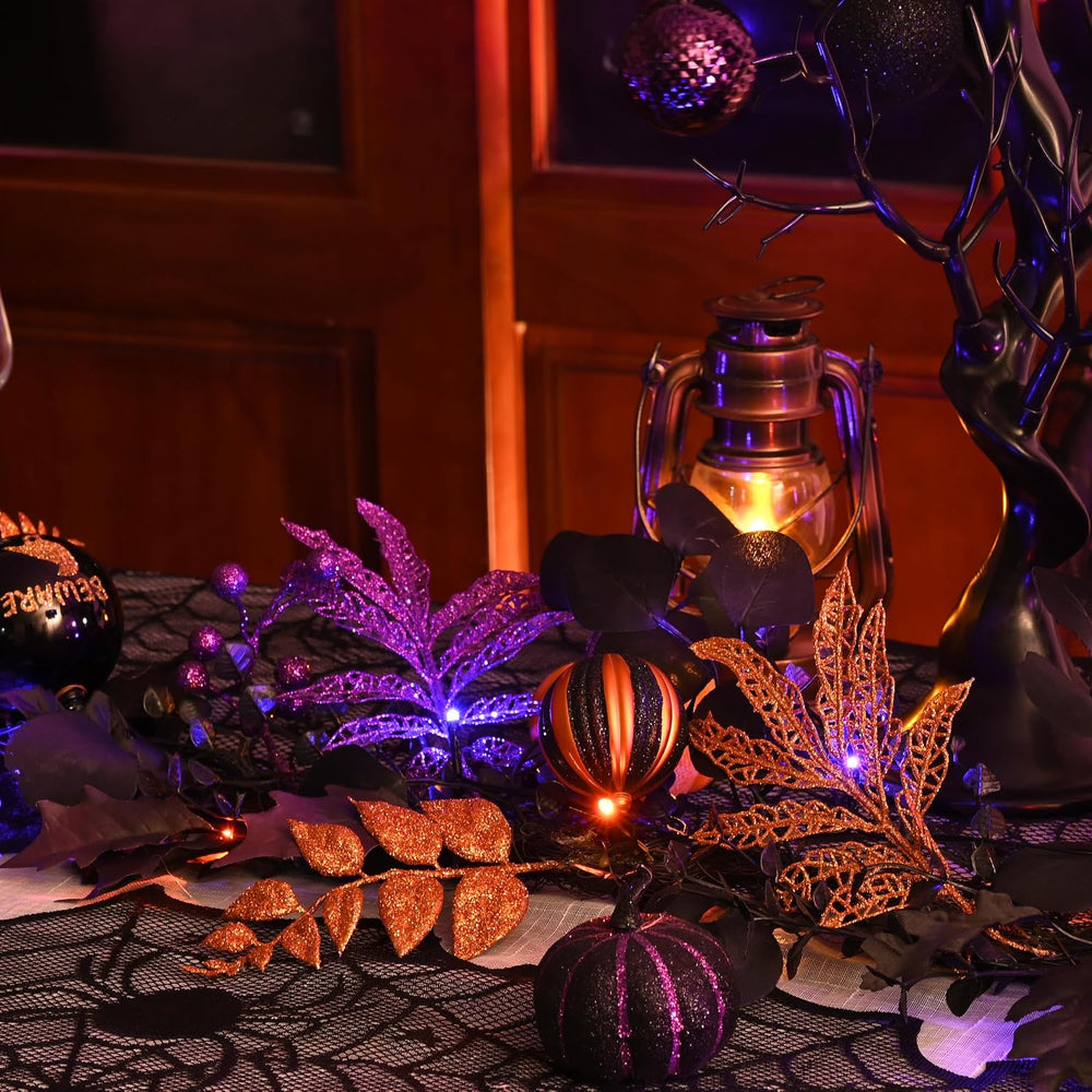 Valery Madelyn 6ft Halloween Garland for Mantel with Lights Party Decor