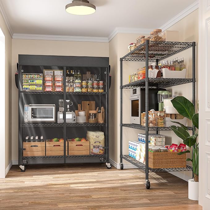 REIBII 4-Tier Storage Shelves Wire Shelving Unit