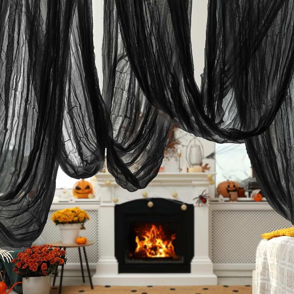 600"x85" Large Halloween Creepy Cloth, Spooky Fabric Gauze for Part...