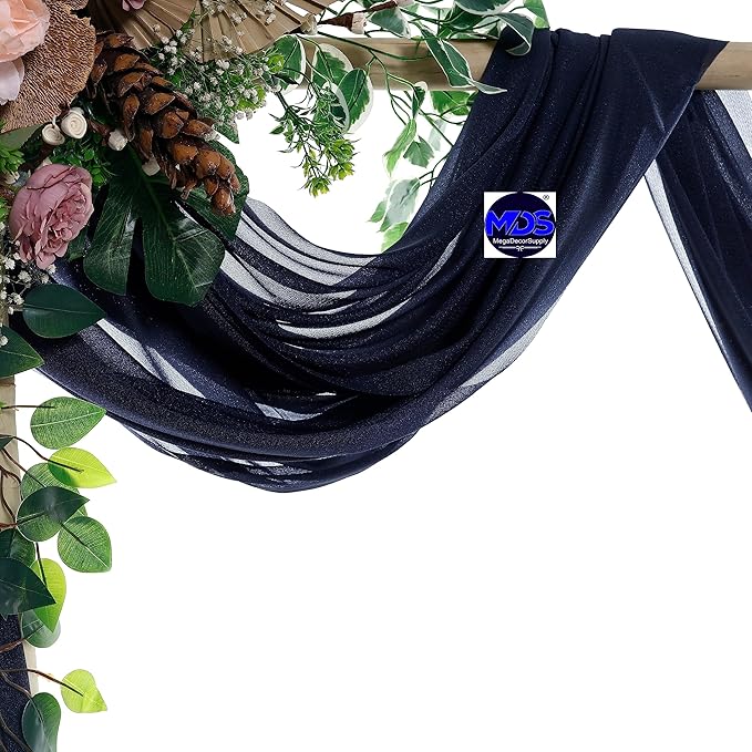 MDS Halloween Chiffon Draping Fabric - 2 Panel, 30" Wide x 50ft Long - S...
