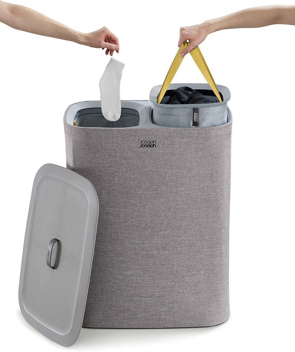 Joseph Joseph Tota 90 liter/23.8 gallon Laundry Hamper Separation Basket with...