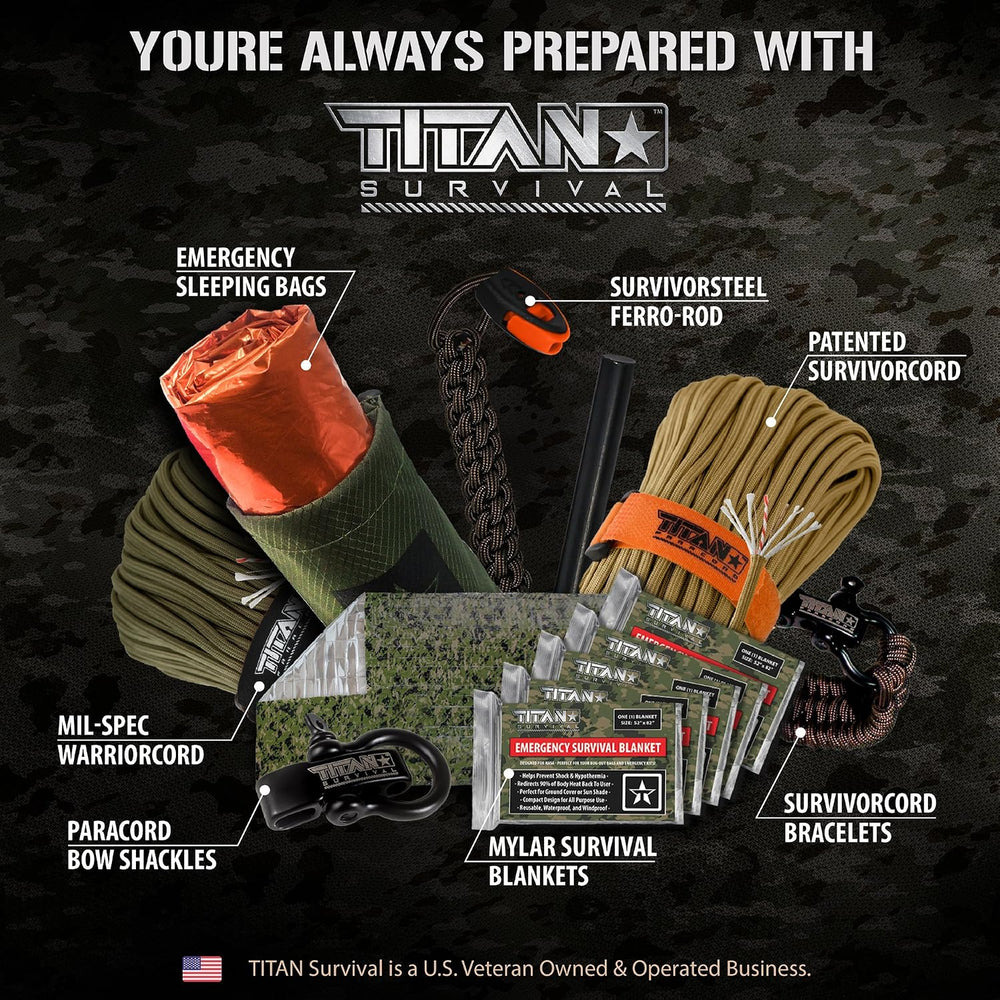 Titan Emergency Sleeping Bag Mylar - 36x78 90% Heat Retention