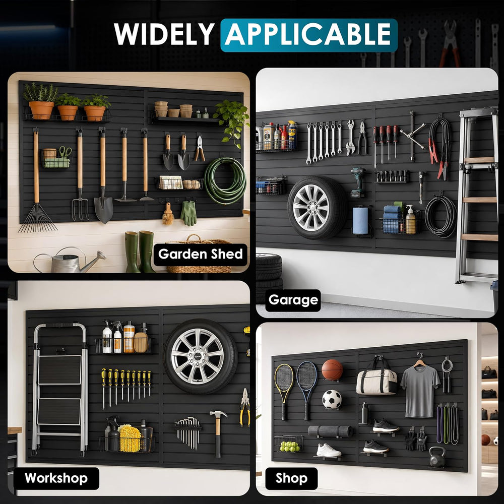 Slat Wall Paneling 4x8 Ft, Slatwall Garage Organizer Storage System