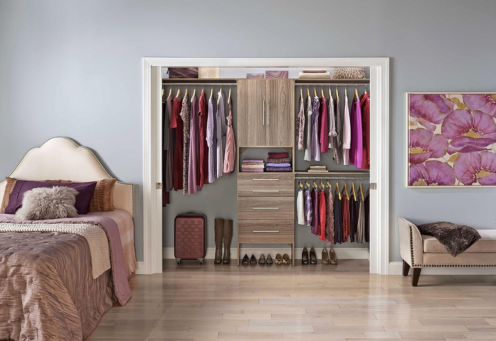 ClosetMaid 1936340 SuiteSymphony Modern 25-Inch Closet Organizer Tower Kit wi...