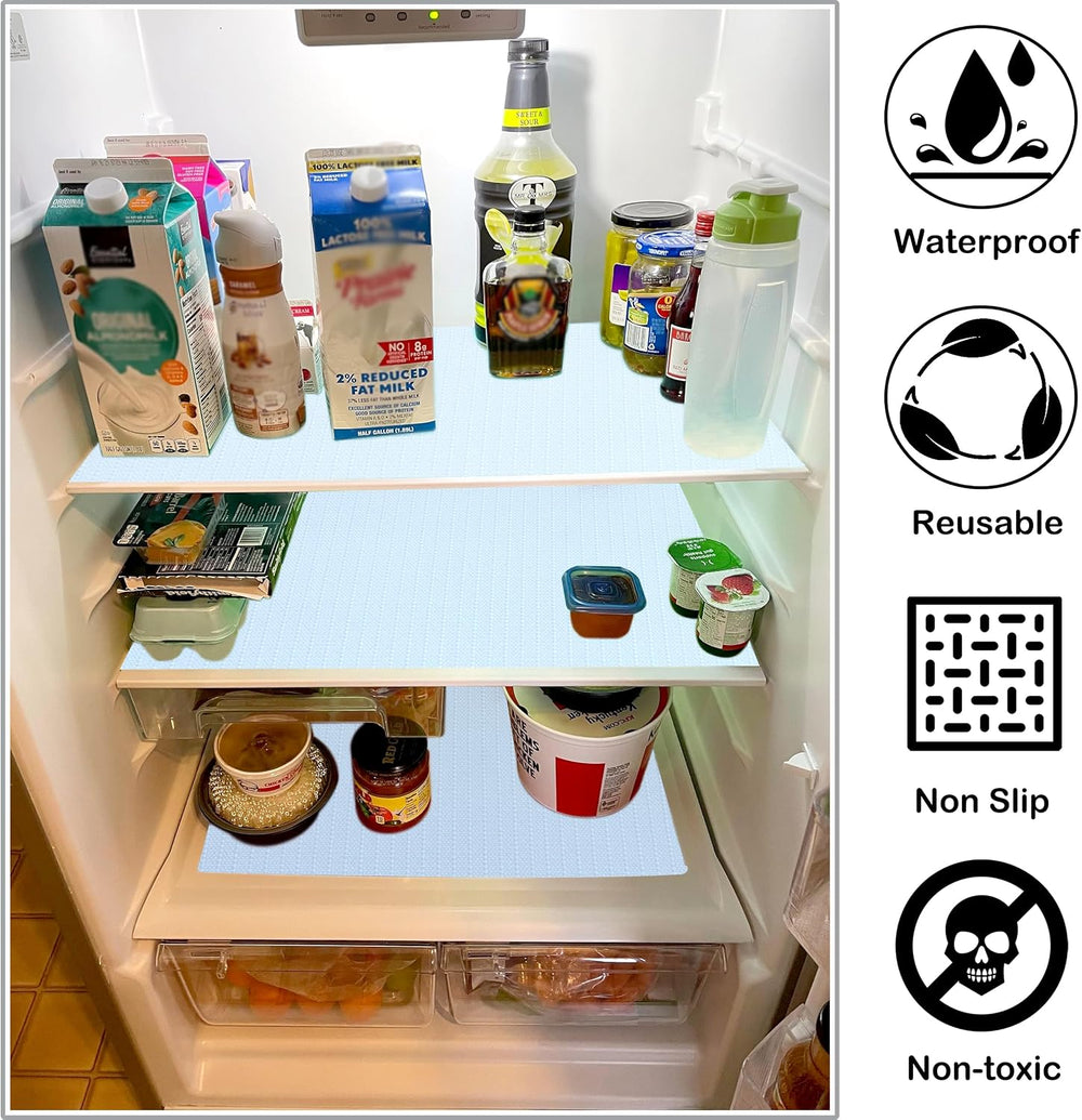 Cabinet Liners for Shelves Waterproof 24 Inch Wide X 20 Ft White Non Slip Dra...