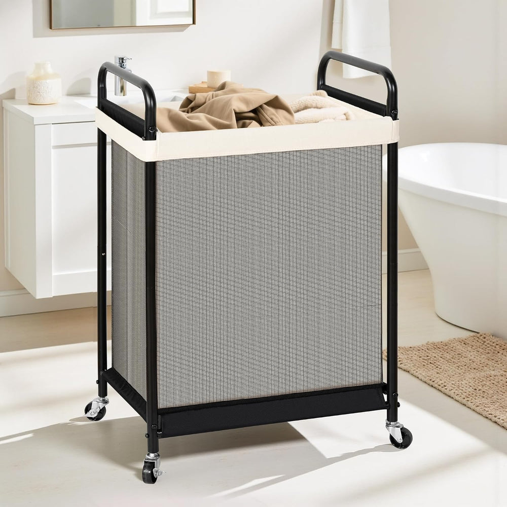 STO STO 1-Section Laundry Hamper with Wheels, 120L Rolling Laundry Basket