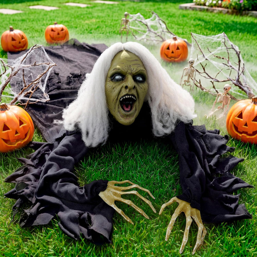 JOYIN Zombie Halloween Decoration Outdoor Witch Groundbreaker Halloween Grave...