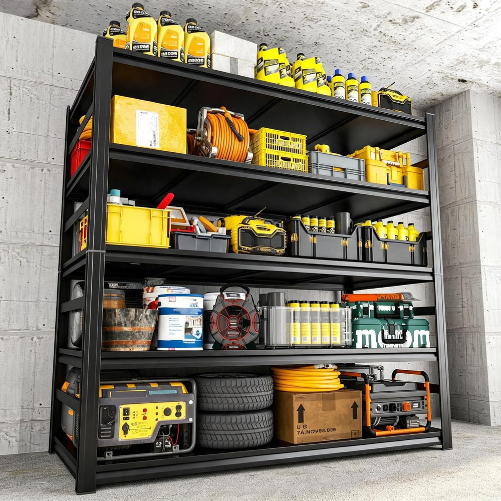 Garage Shelving 3000LBS Adjustable Storage Shelves with Anti‑tip Design