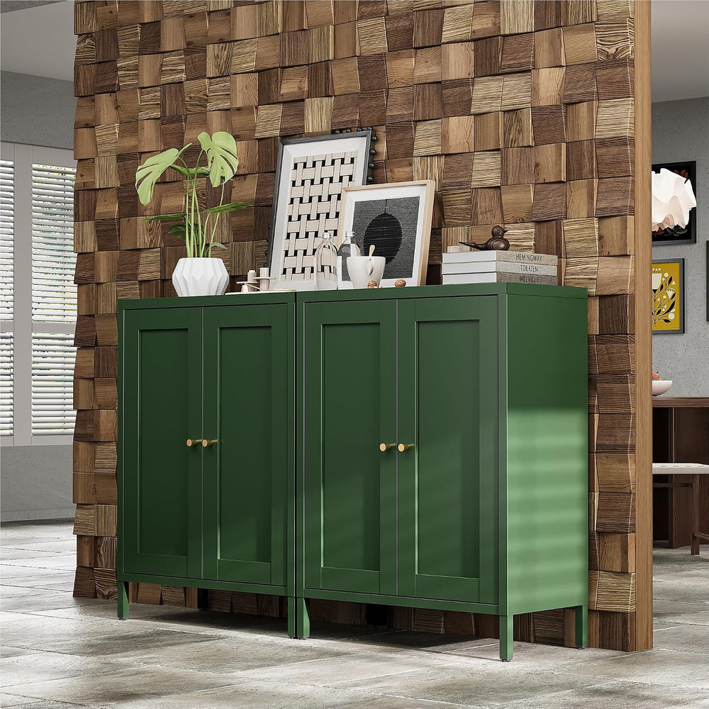 Small Bathroom Storage Cabinet, Green Metal Locker