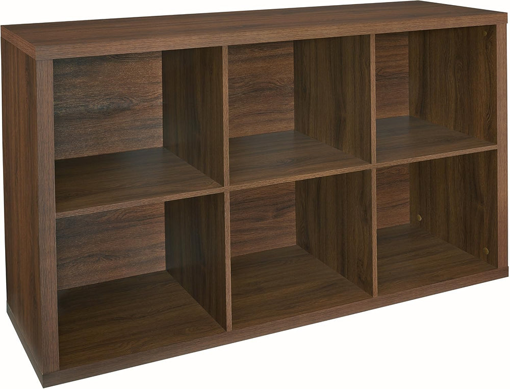 ClosetMaid 6 Cube Storage Shelf Organizer Bookshelf with Back Panel, Easy Ass...