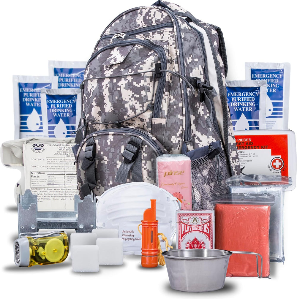 Blue Seventy-Two - Pro Series - Camo Deluxe 72 Hour Emergency Backpack Surviv...