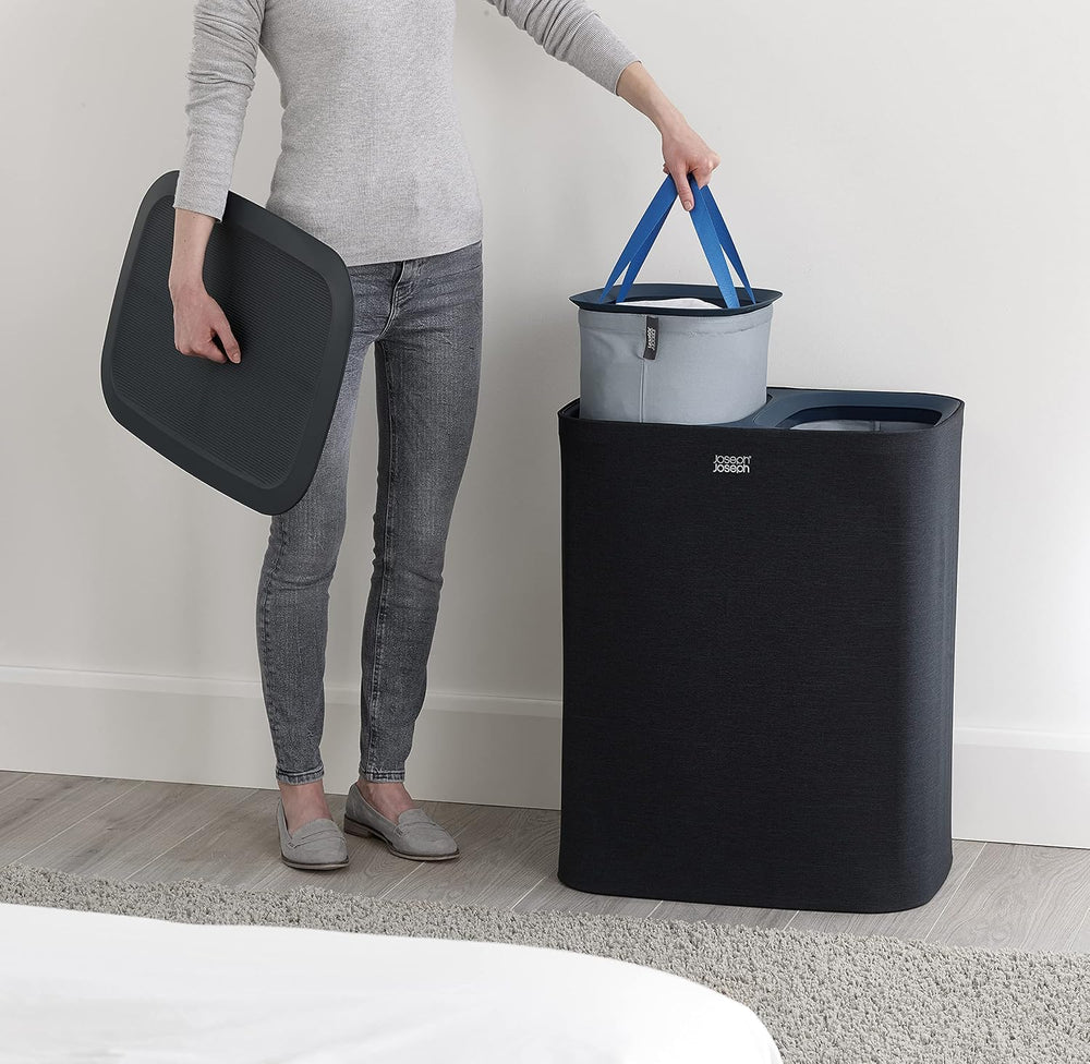 Joseph Joseph Tota 90 liter/23.8 gallon Laundry Hamper Separation Basket with...