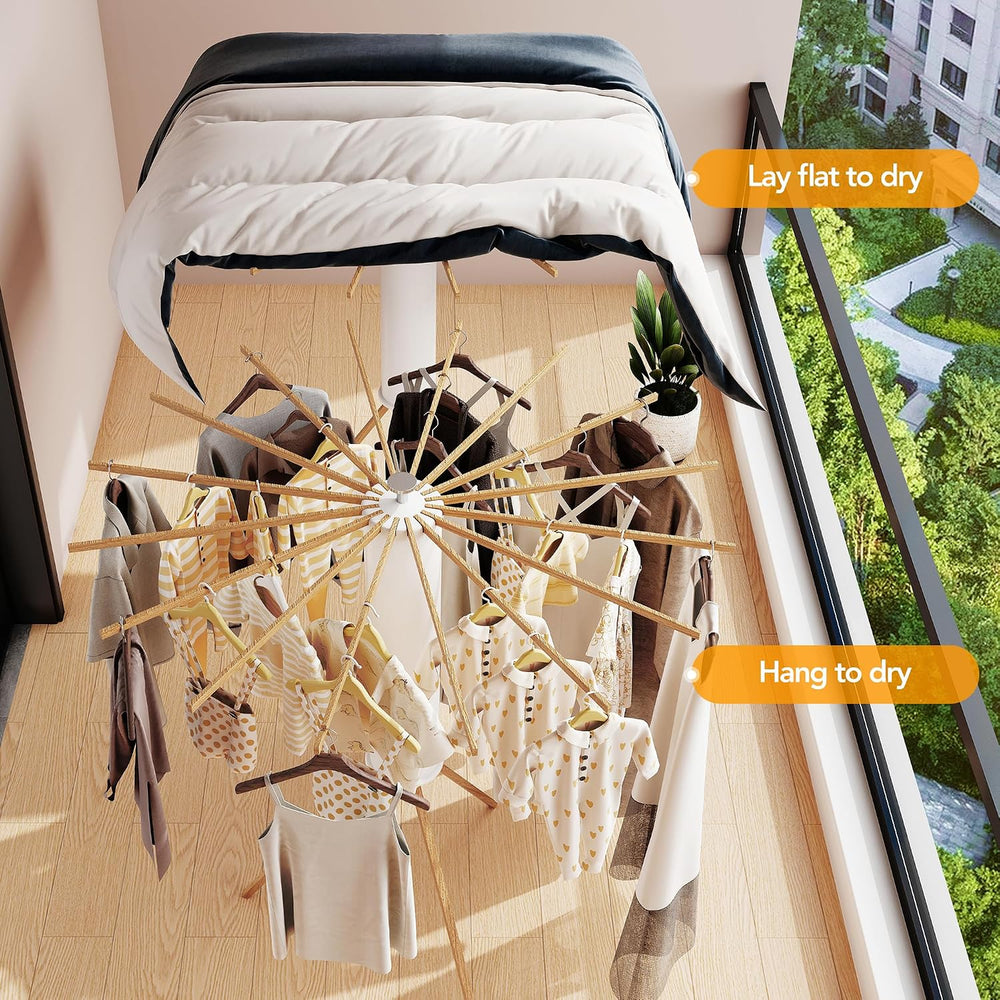 Clothes Drying Rack Tripod,Drying Rack Clothing,Laundry Drying Rack,Floor Sta...