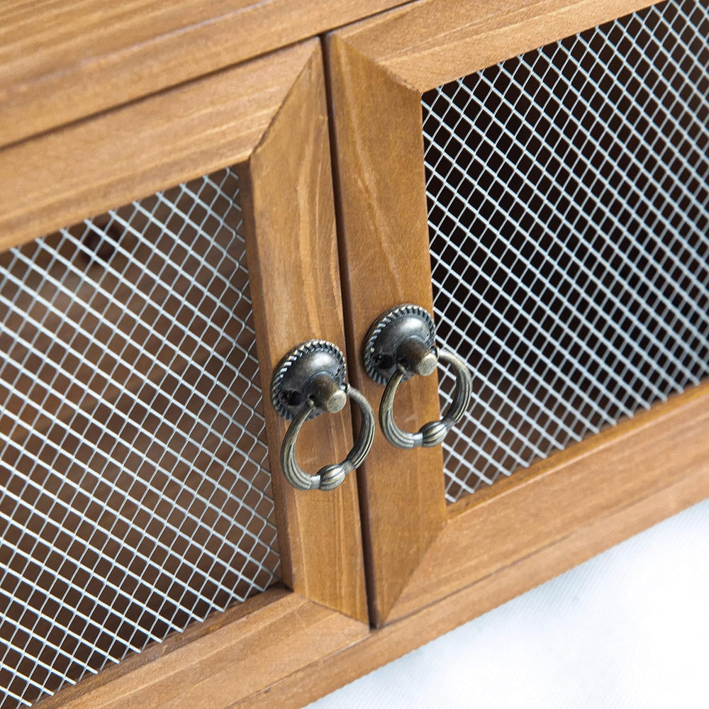COLLECTIVE HOME - Storage Cabinet, Mini Countertop Cabinet, Wood Organizer fo...