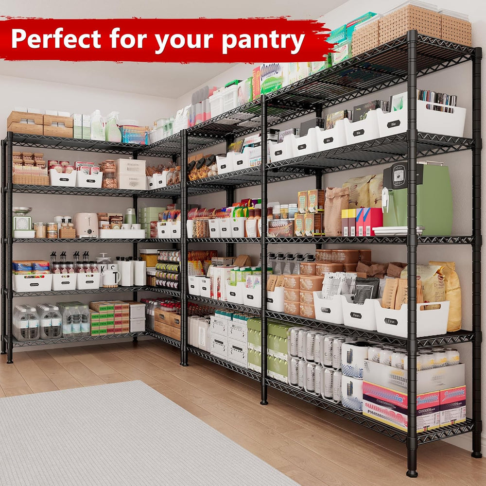 REIBII 70"W Storage Shelves, 1600LBS Heavy Duty & L/H Shaped, for Ga...