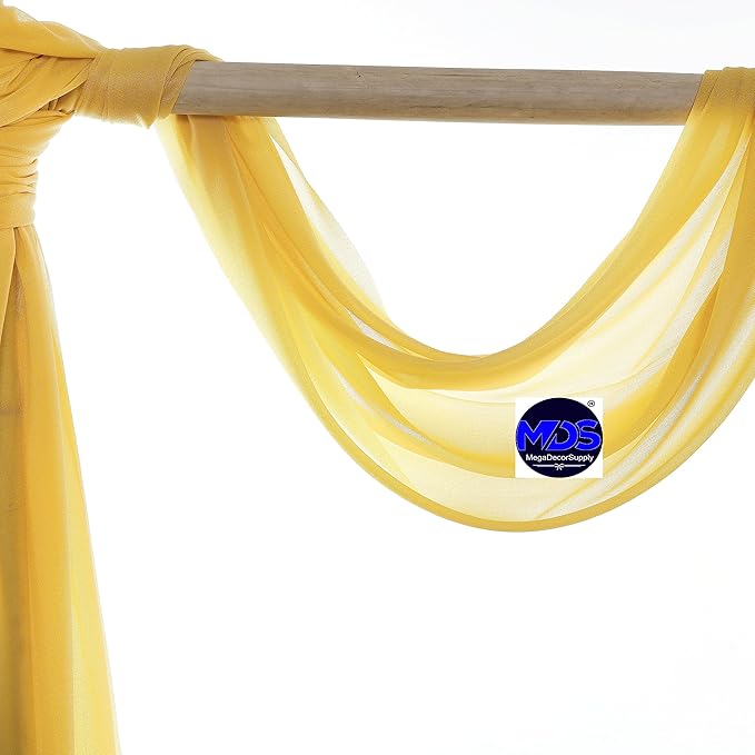 MDS Halloween Chiffon Draping Fabric - 2 Panel, 30" Wide x 40ft Long - S...