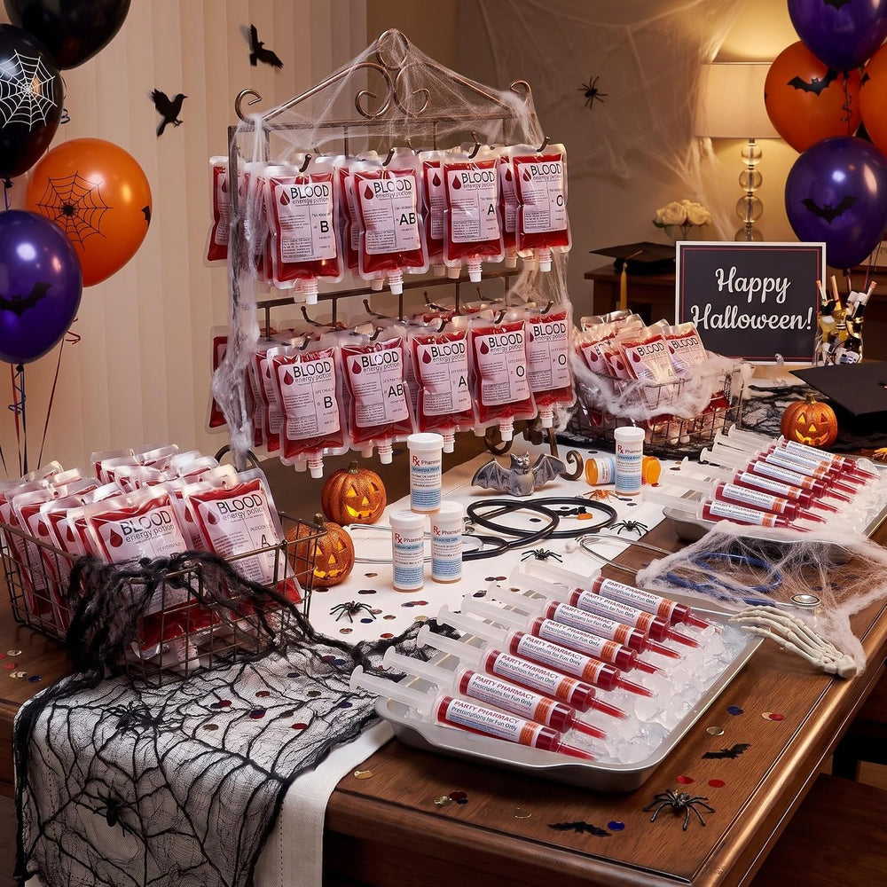 TrelaCo 120 Pcs Halloween Nursing Party Supplies Set