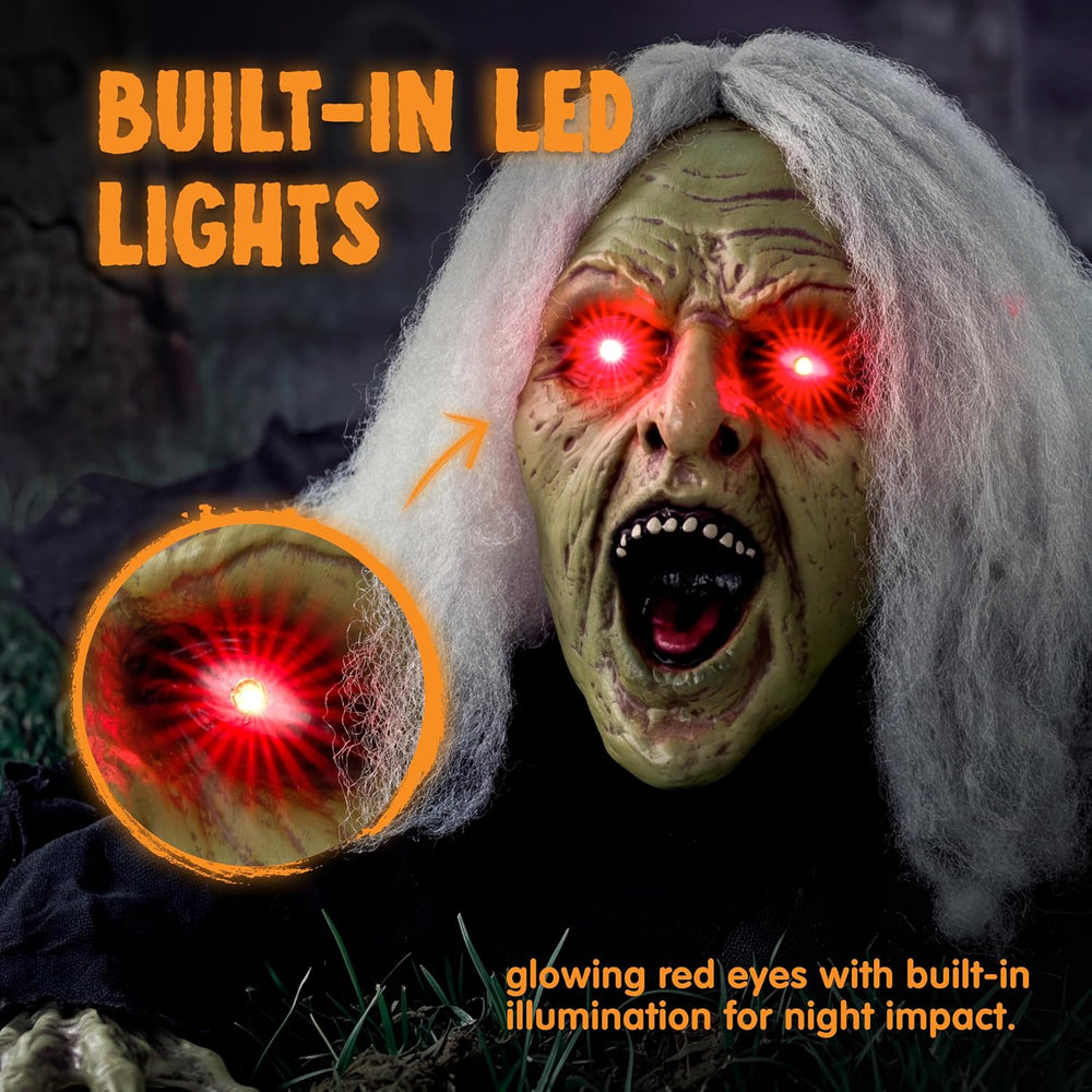 JOYIN Zombie Halloween Decoration Outdoor Witch Groundbreaker Halloween Grave...