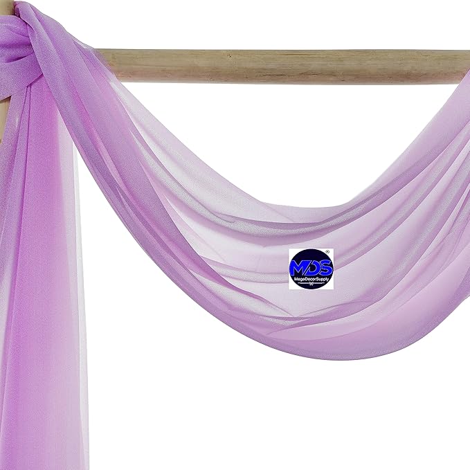 MDS Halloween Chiffon Draping Fabric - 2 Panel, 30" Wide x 40ft Long - S...