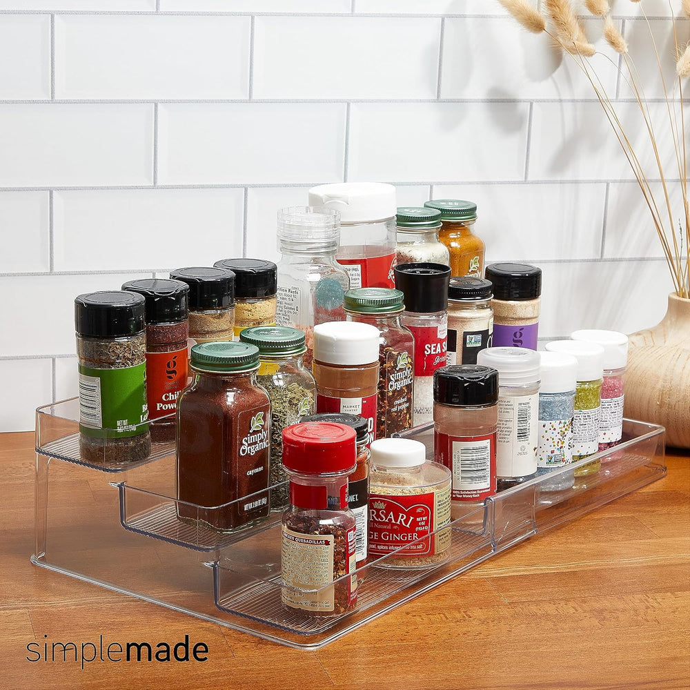 SIMPLEMADE 3-Tier Spice Rack Organizer - Versatile Storage Shelf for Kitchen,...