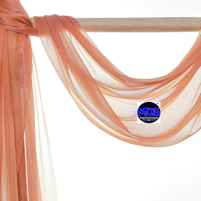 MDS Halloween Chiffon Draping Fabric - 1 Panel, 30" Wide x 40ft Long - S...