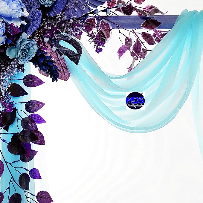 MDS Halloween Chiffon Draping Fabric - 2 Panel, 30" Wide x 40ft Long - S...