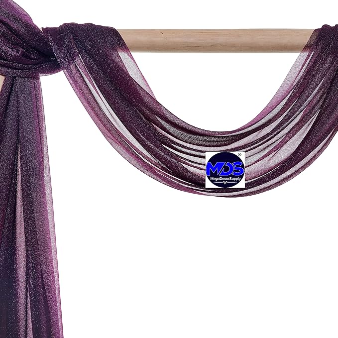 MDS Halloween Chiffon Draping Fabric - 2 Panel, 30" Wide x 40ft Long - S...