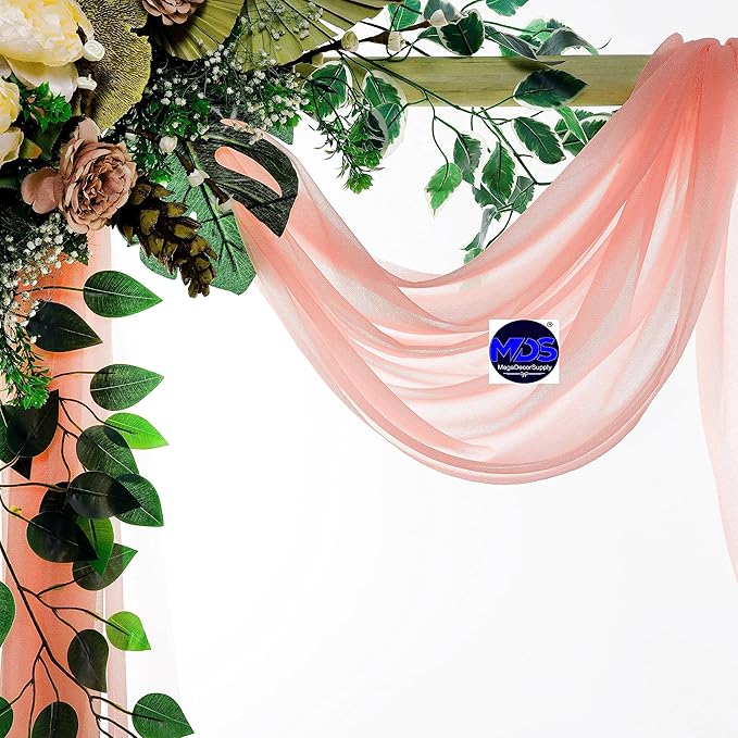 MDS Halloween Chiffon Draping Fabric - 2 Panel, 30" Wide x 50ft Long - S...