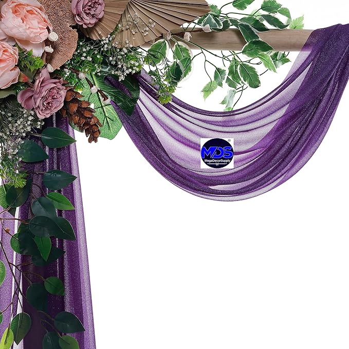 MDS Halloween Chiffon Draping Fabric - 1 Panel, 30" Wide x 40ft Long - S...