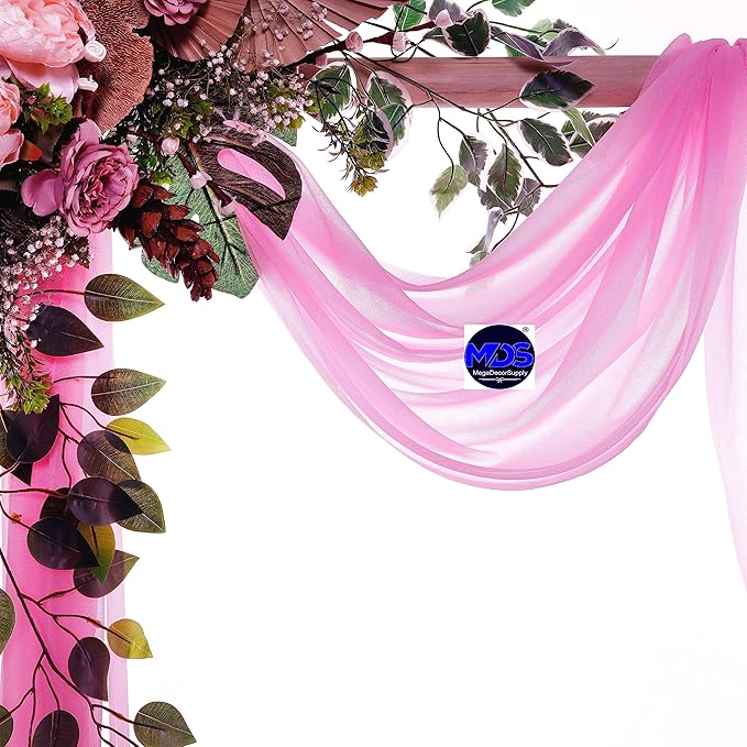 MDS Halloween Chiffon Draping Fabric - 2 Panel, 30" Wide x 40ft Long - S...